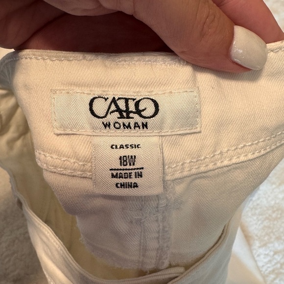 Cato Women's Cream Chinos - Picture 2 of 4